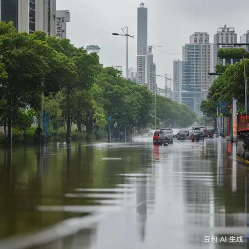 广州暴雨开车如开船