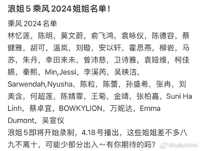 2025新澳门正版免费大全小龙女和浪姐成团名单与浪姐成团名单历届
